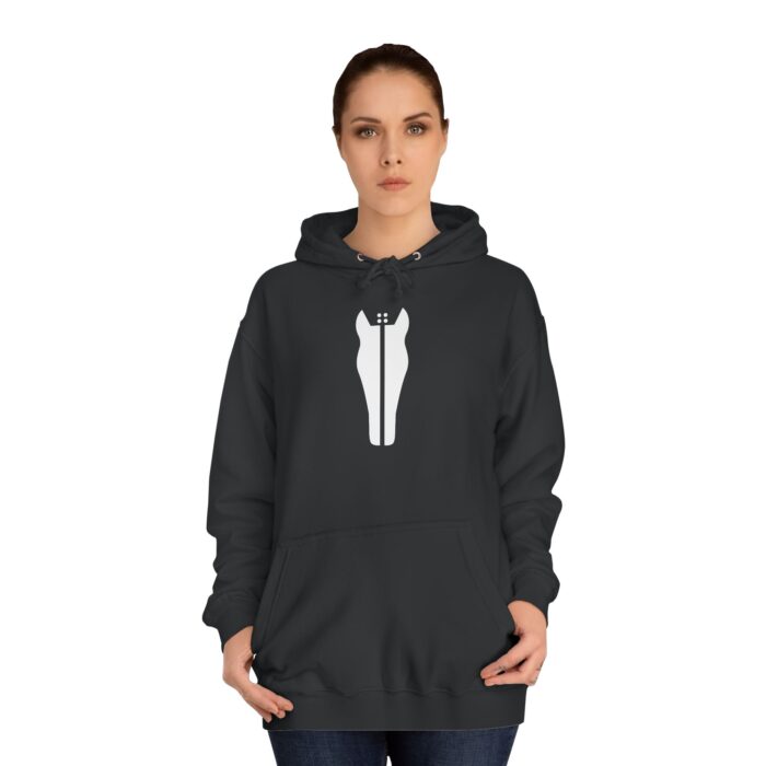 WAH :: WAH HORSE  Black Unisex College Hoodie - Image 4