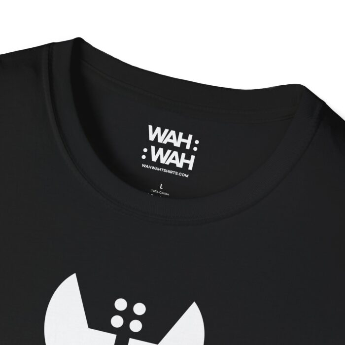 WAH :: WAH HORSE Black Unisex Softstyle T-Shirt - Image 3
