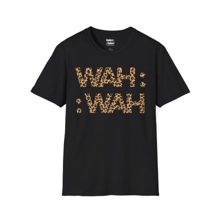 WAH :: WAH LEOPARD Black Unisex Softstyle T-Shirt